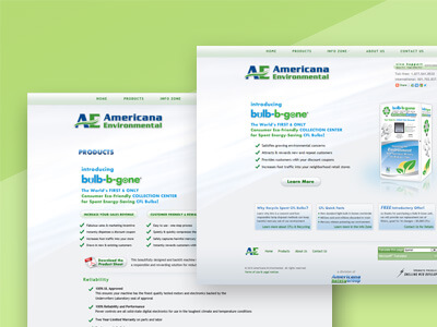 Americana Environmental - Green Business Web Design, Logo Design, Graphics Design