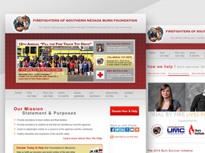 The Burn Foundation - Non-Profit Organization Website Design, Print & Digital Ad Marketing Design