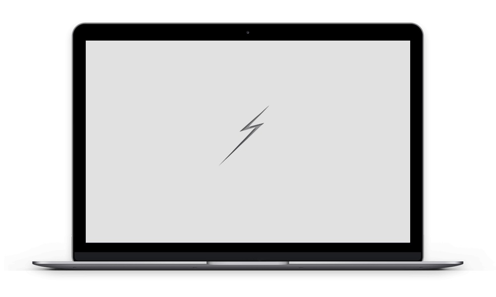Laptop screen displaying a responsive website